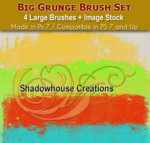 Grunge Brushes for Adobe Photoshop