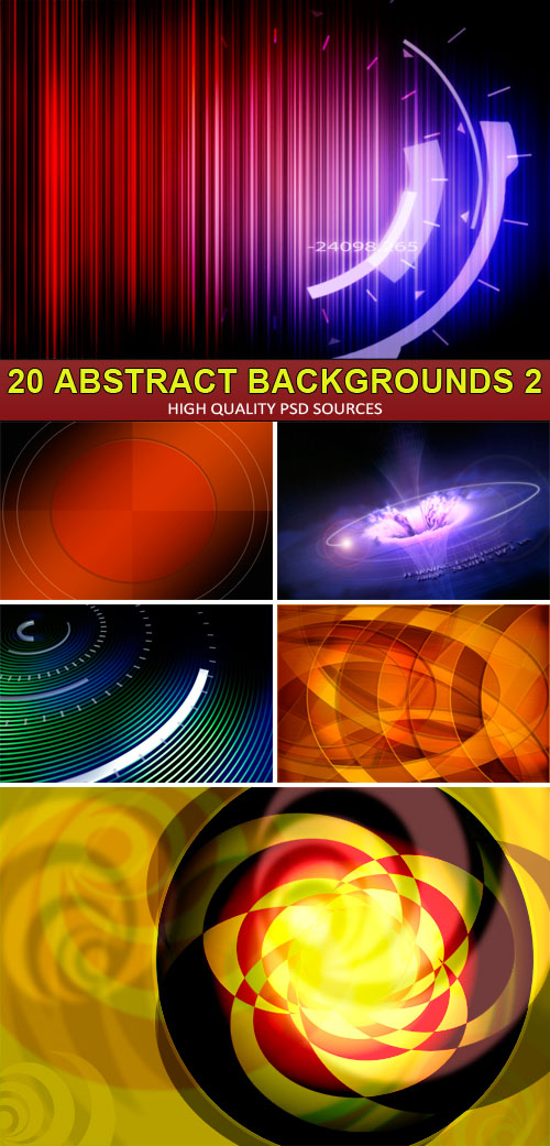 PSD Sources - 20 Abstract backgrounds 2
