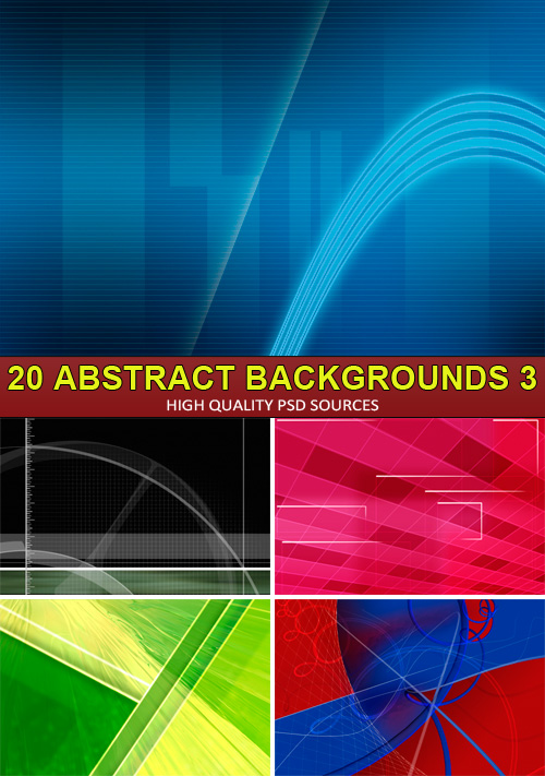 PSD Sources - 20 Abstract backgrounds 3