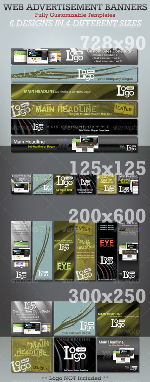 Web Advertisement Banner Templates - Megapack