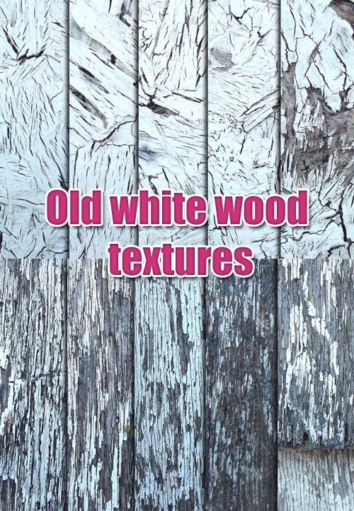 Old White Wood Textures