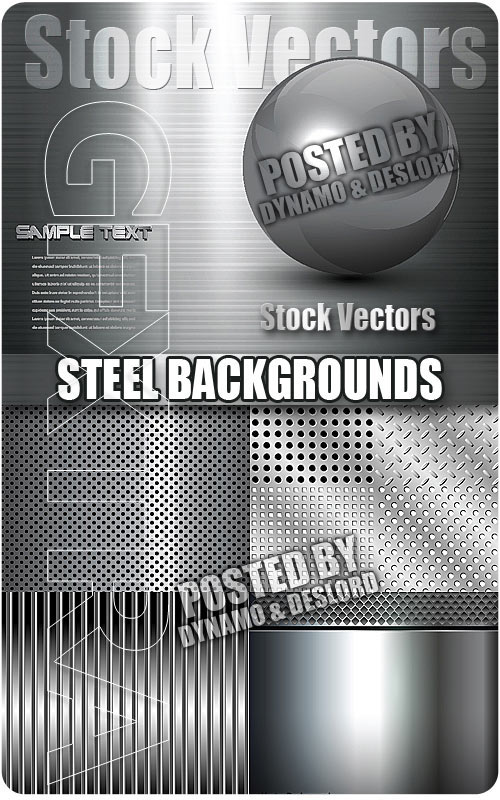 Steel backgrounds - Stock Vectors
