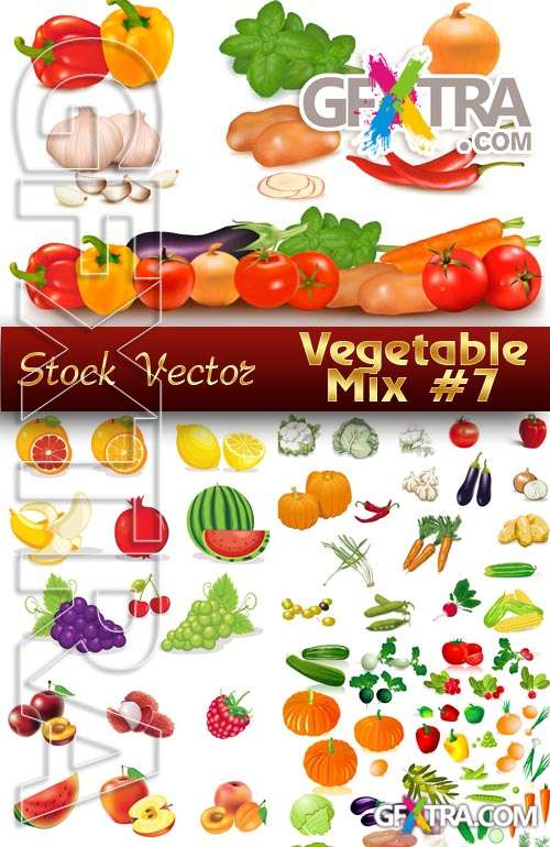 Fresh Vector vegetables # 7 - Stock Vector