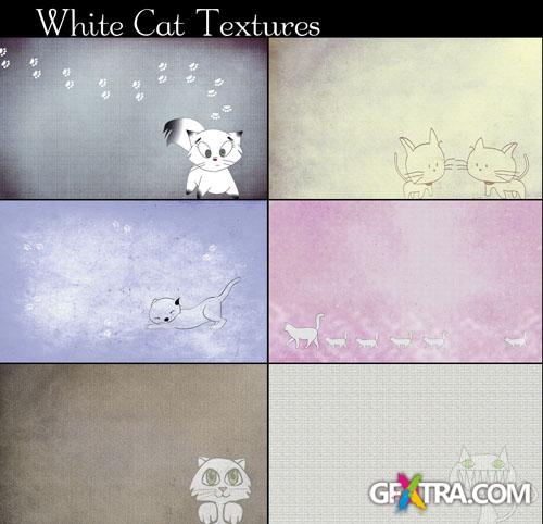 6 White Cat Textures