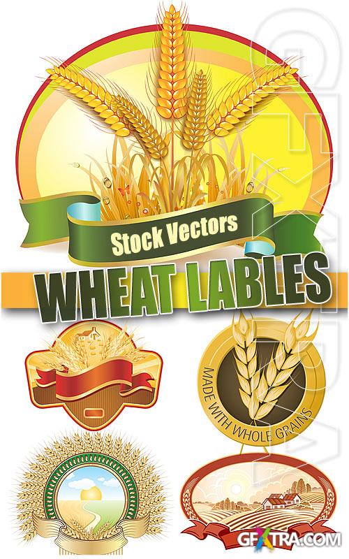 Wheat lables - Stock Vectors