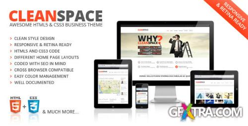 ThemeForest - CleanSpace Retina Ready Web Template