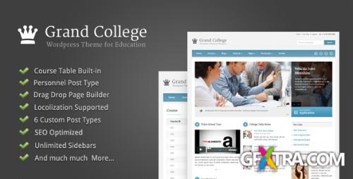 ThemeForest - Grand College v1.05 - Wordpress Theme For Education