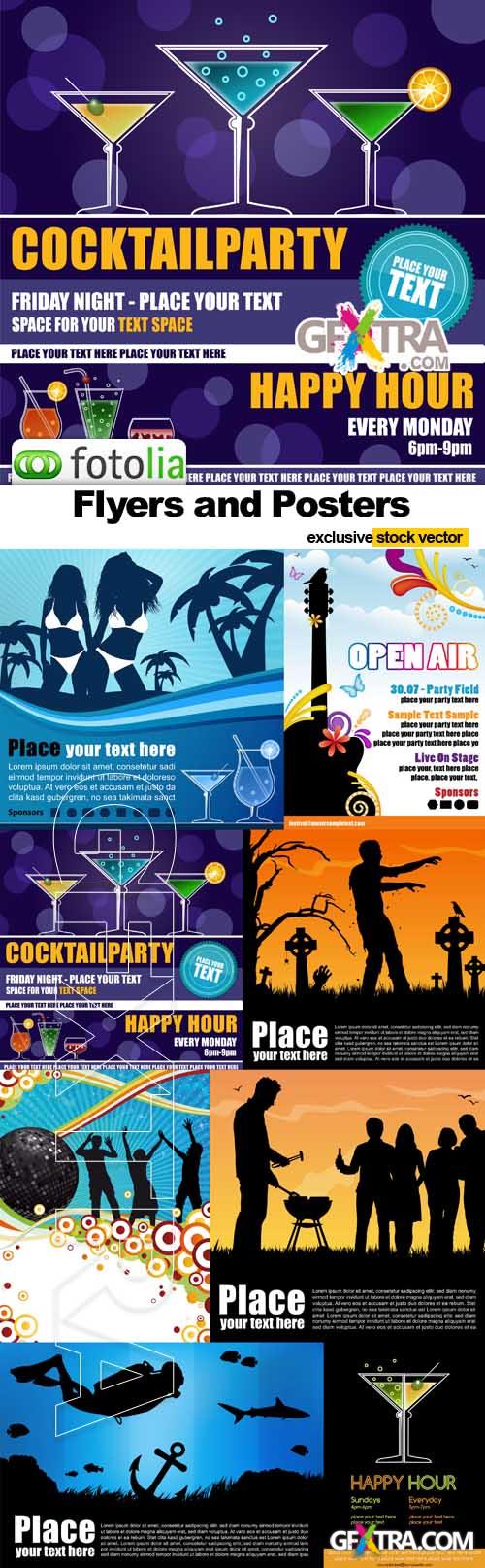 Flyers and Posters - Vector Stock
