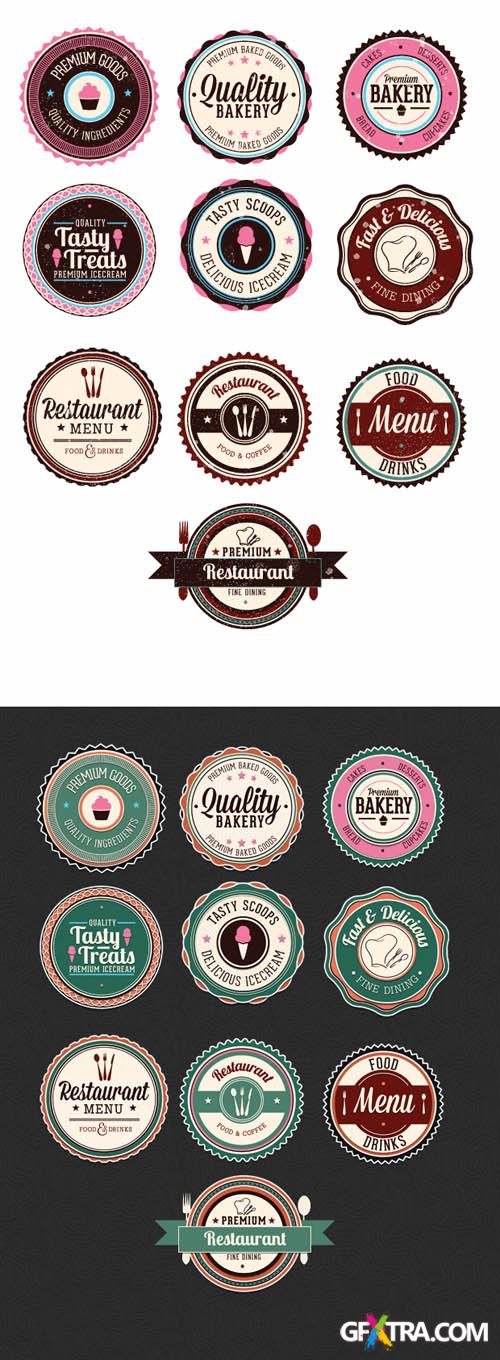 Food Vector Badges