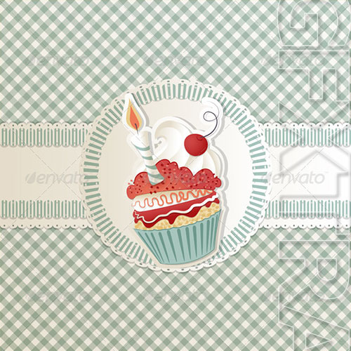 GraphicRiver - Birthday Cupcake
