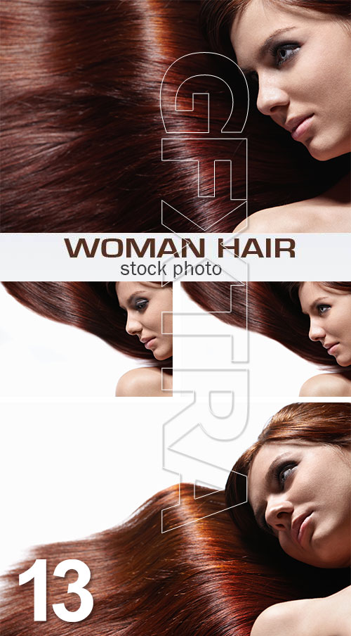 Woman Hair 13, 4xJPGs