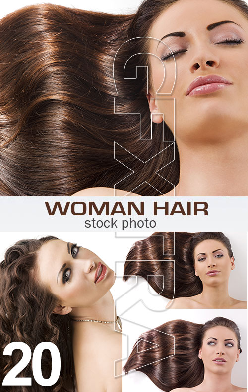 Woman Hair 20, 4xJPGs