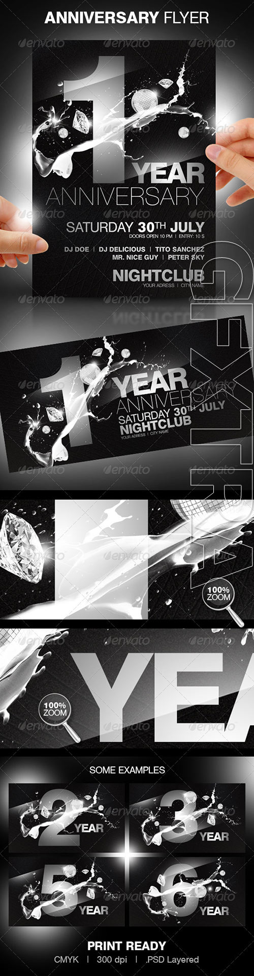 GraphicRiver - Anniversary Party Flyer 153921