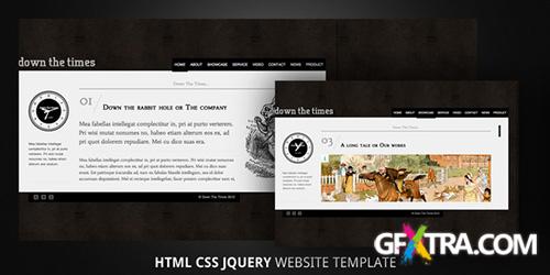 ThemeForest - Down The Times-Horizontally Scrolling. HTML5. - FULL
