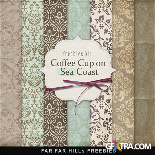 Texturest - Coffee Cup on Sea Coast