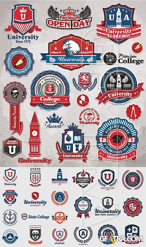 College and university labels