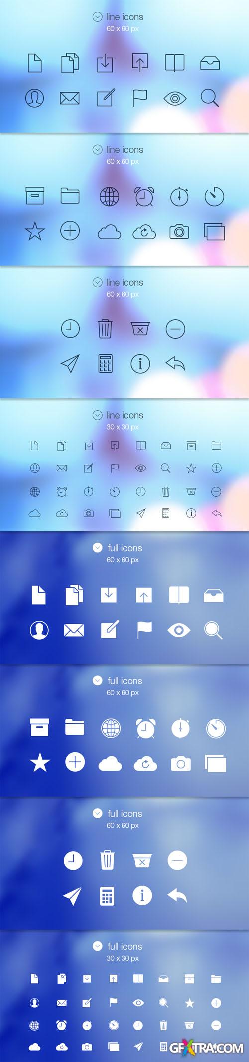 Pixeden - Tab Bar Icons iOS 7
