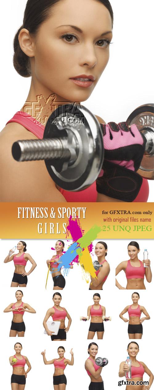 Fitness and Sporty Girls 25xJPG