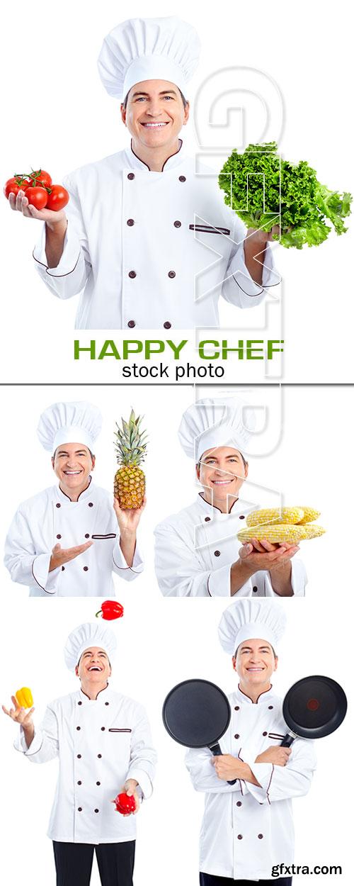 Chef on White Background 5xJPGs