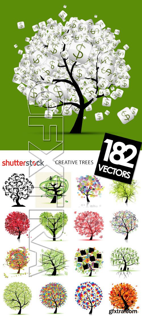 Creative Trees Collection 182xEPS