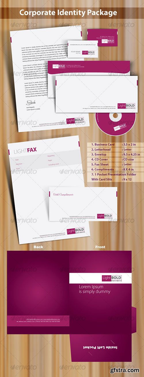 GraphicRiver - High quality print ready corporate identity 7 pack