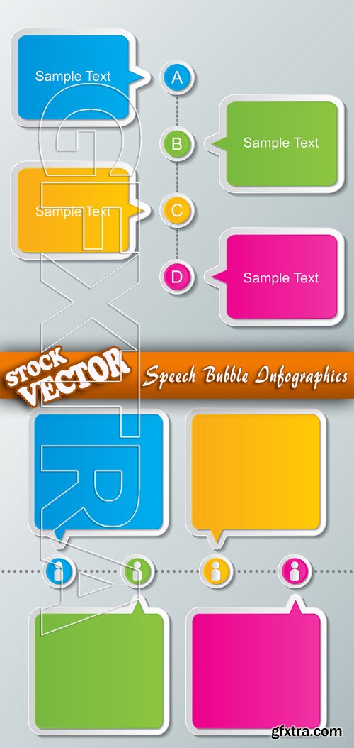Stock Vector - Speech Bubble Infographics