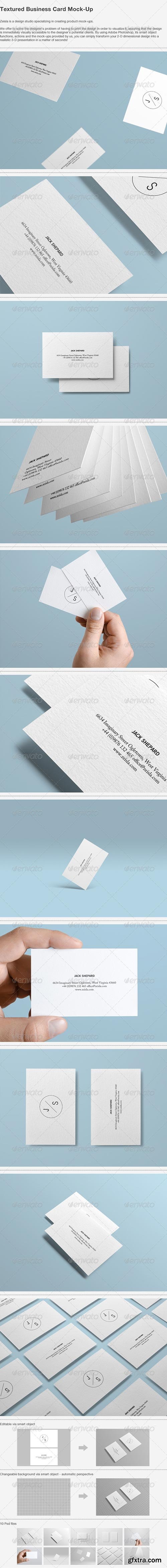 GraphicRiver - Textured Business Card Mock-up 4481265