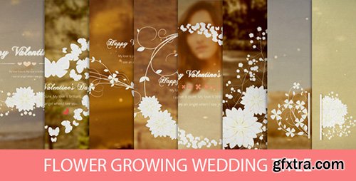 Videohive Flower Growing Wedding Title 6705172