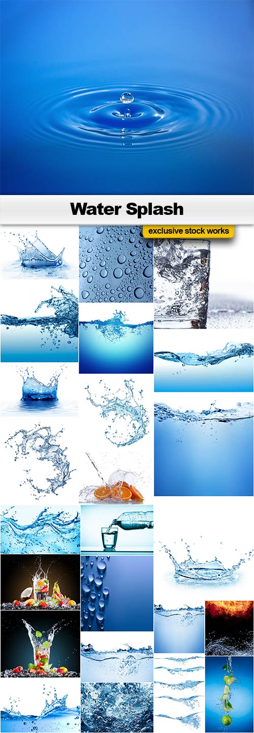 Water Splash - 25x JPEGs
