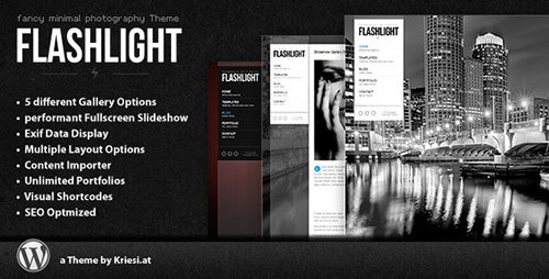 ThemeForest - Flashlight v2.5 - fullscreen background portfolio theme