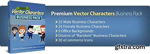 Premium Vector Characters Business Pack
