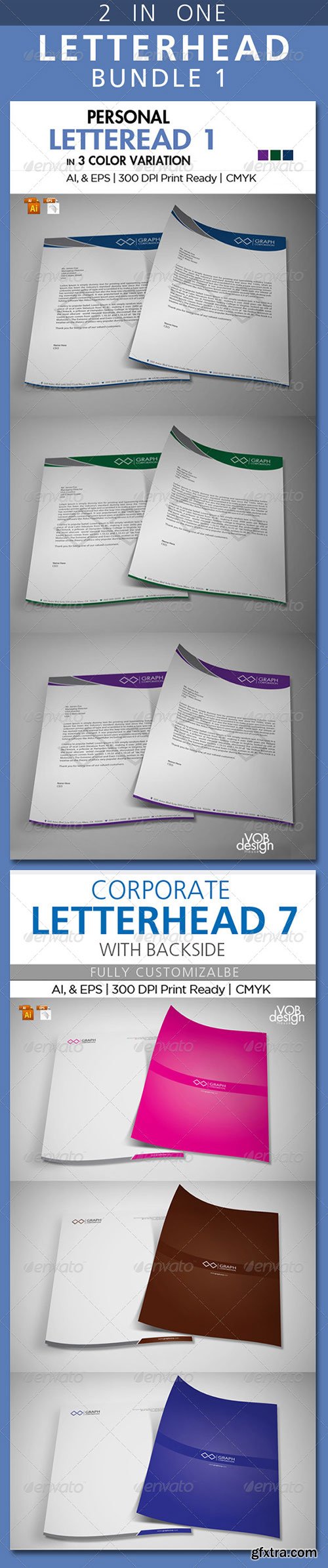 Graphicriver - Letterhead Bundle 1
