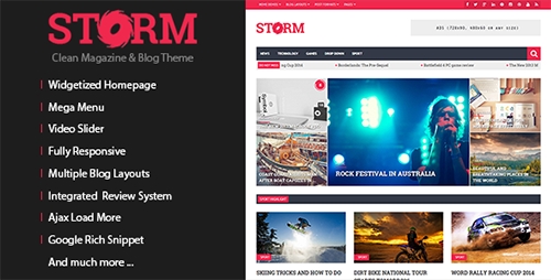 ThemeForest - Storm v1.1.5 - Clean Magazine & Blog Theme
