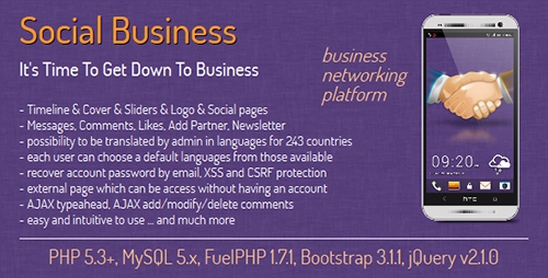 CodeCanyon - Social Business v1.1 - social business networking