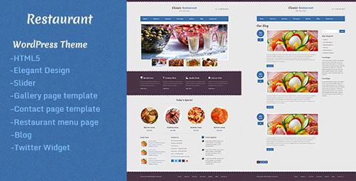 ThemeForest - Restaurant v1.0 - WordPress Theme