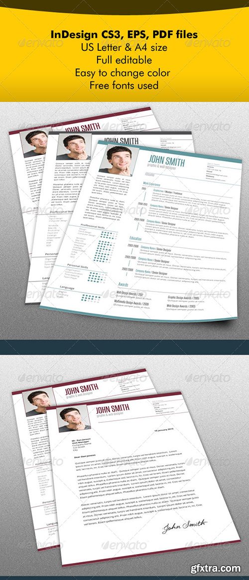 GraphicRiver - Resume & Letter Bundle