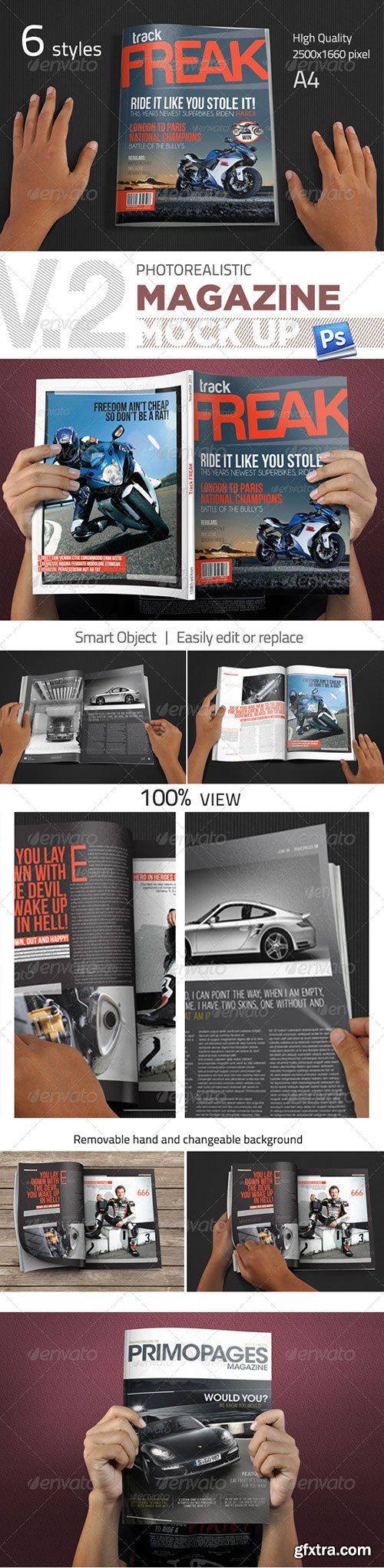 GraphicRiver - Photorealistic Magazine Mockup V.2