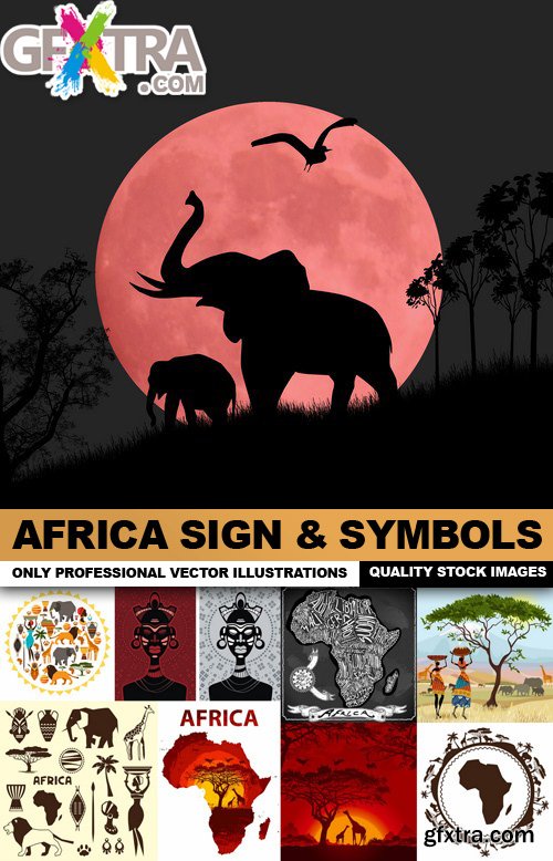 Africa Sign & Symbols 25xEPS