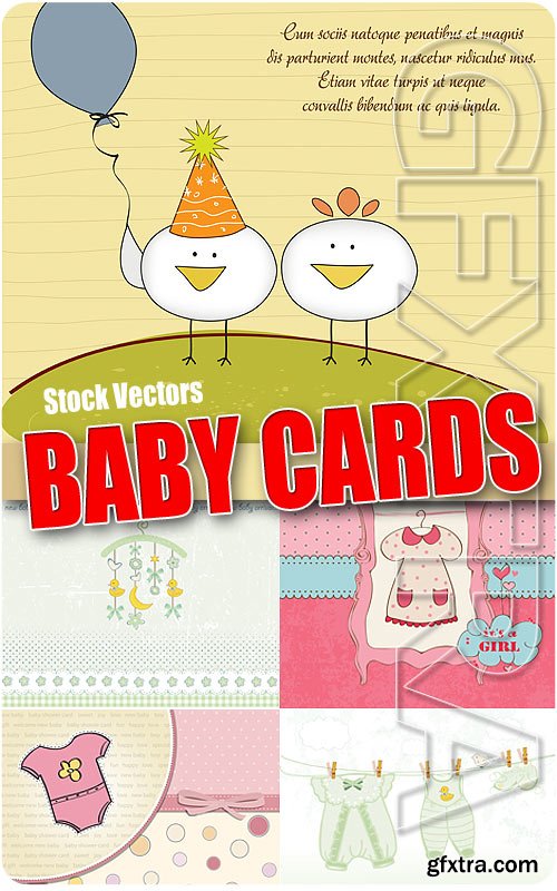 Baby cards - Stock Vectors