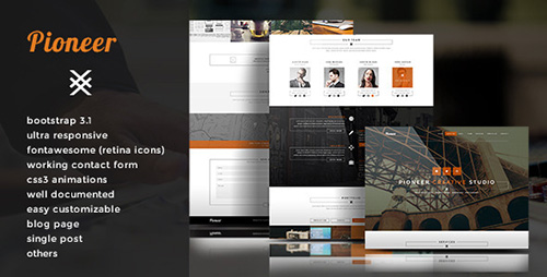 ThemeForest - Pioneer - Single Page Html5 Template - RIP
