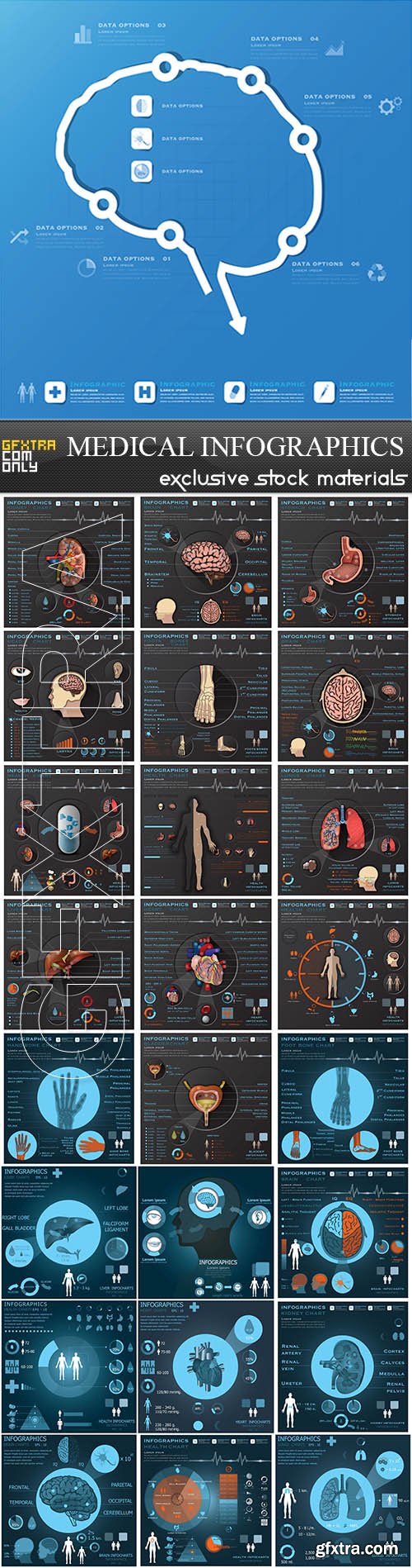 Medical Infographics 25xEPS