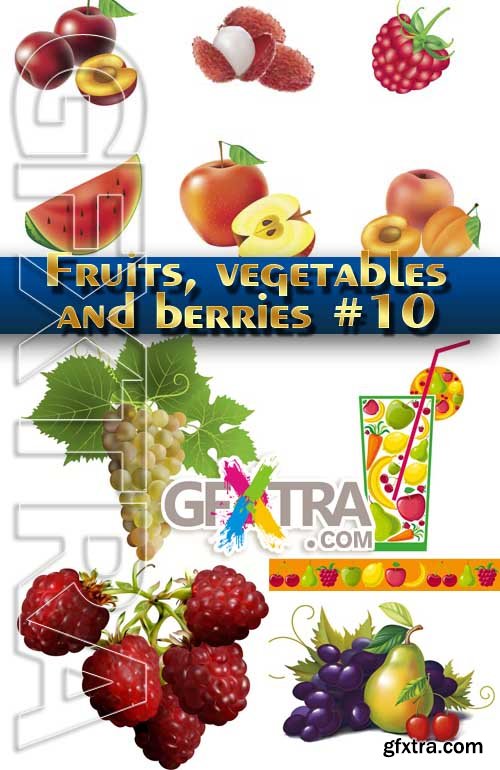 Fruits, vegetables and berries #10 - Stock Vector