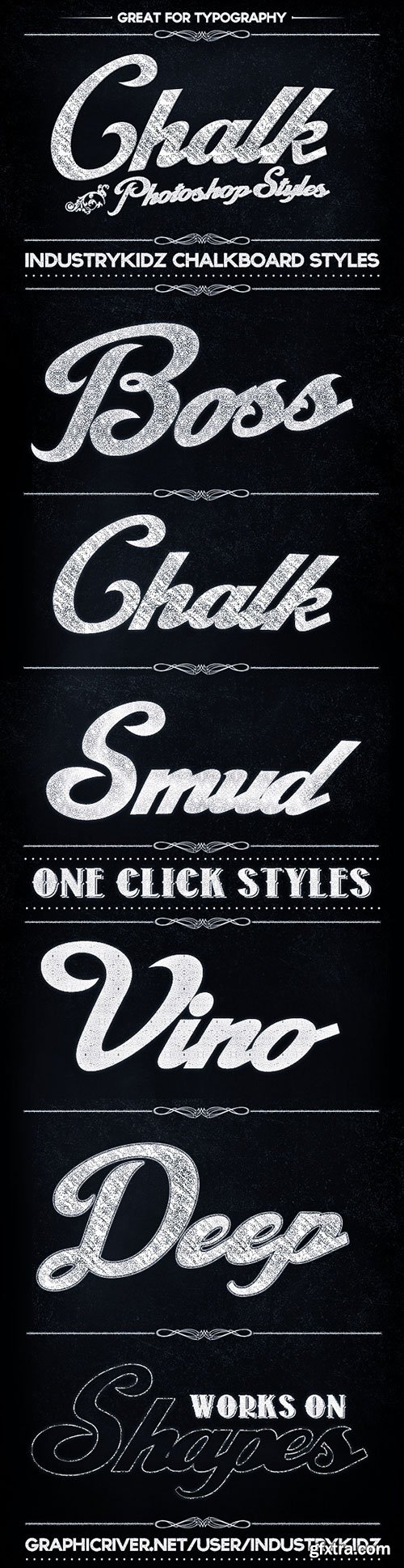 GraphicRiver - Chalkboard Photoshop Layer Styles