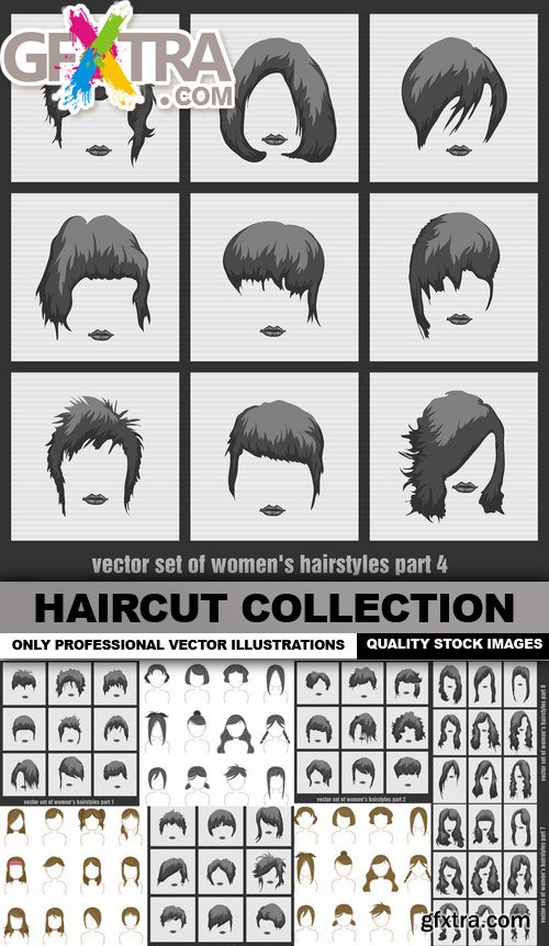 Haircut Collection - 25 Vector