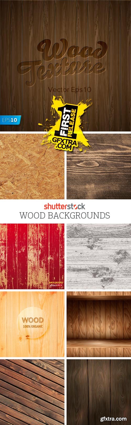 Wood Backgrounds 25xEPS