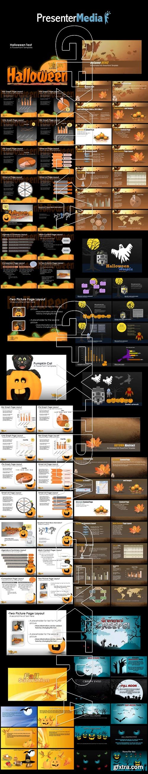 12 Animated Halloween Presentation Templates