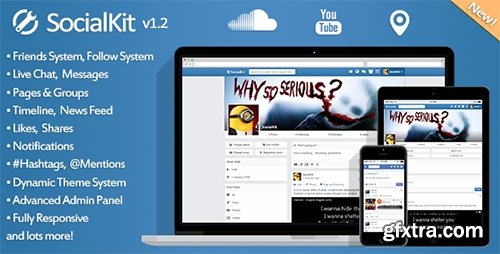 CodeCanyon - SocialKit v1.2.3 - Social Networking Platform