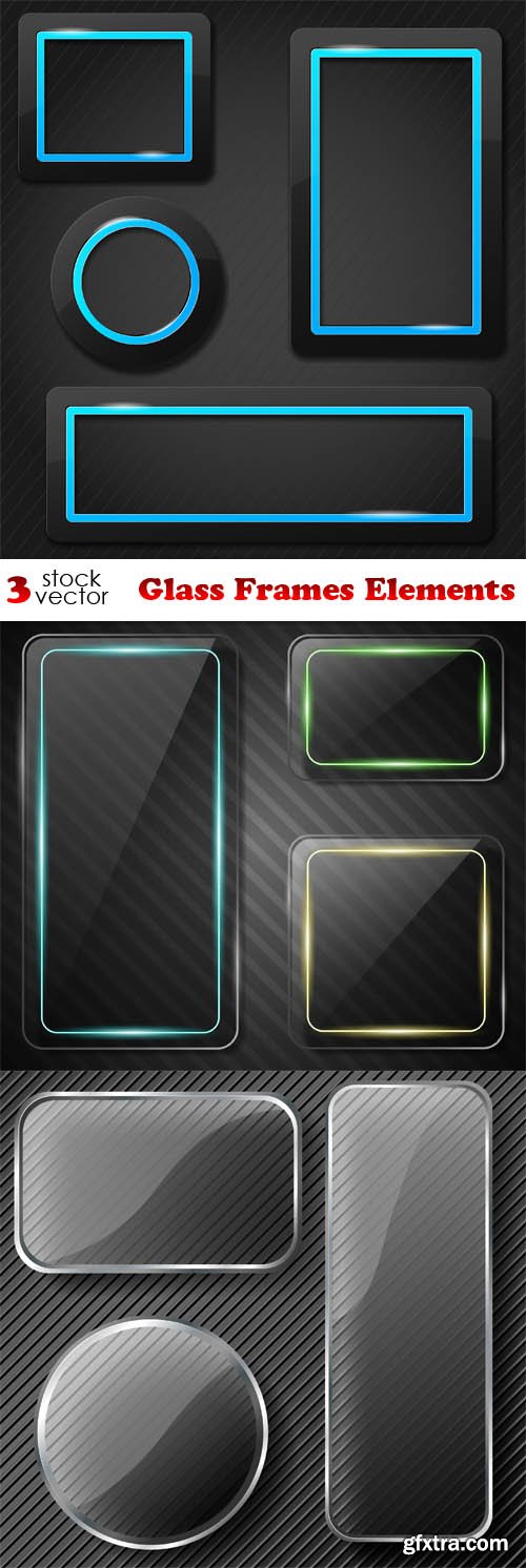 Vectors - Glass Frames Elements