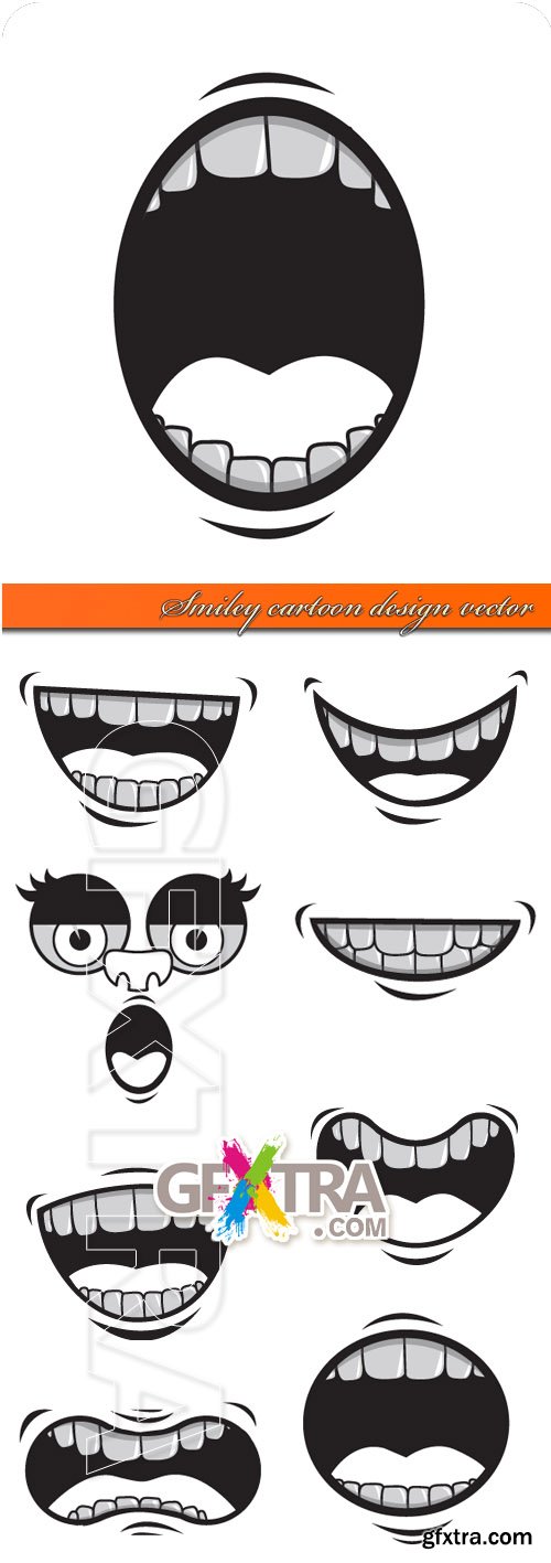 Smiley cartoon design vector