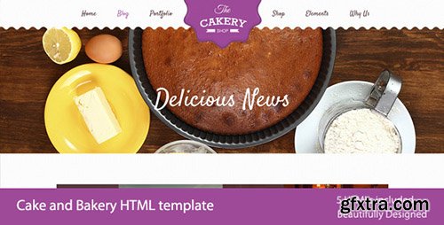 ThemeForest - Cakery - Cake and Bakery HTML Template - RIP